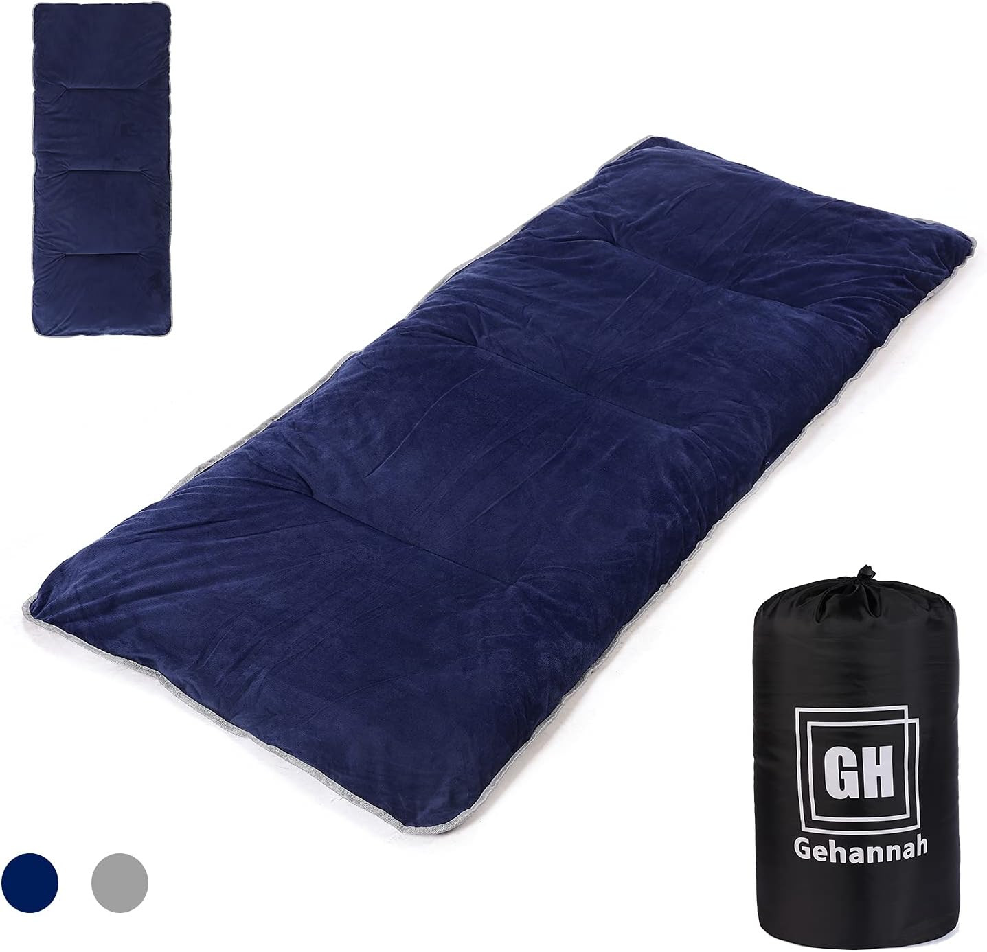 Colchoneta para Acampar Gruesa Microfibra Suave y Comoda Ligera Plegable Adulto