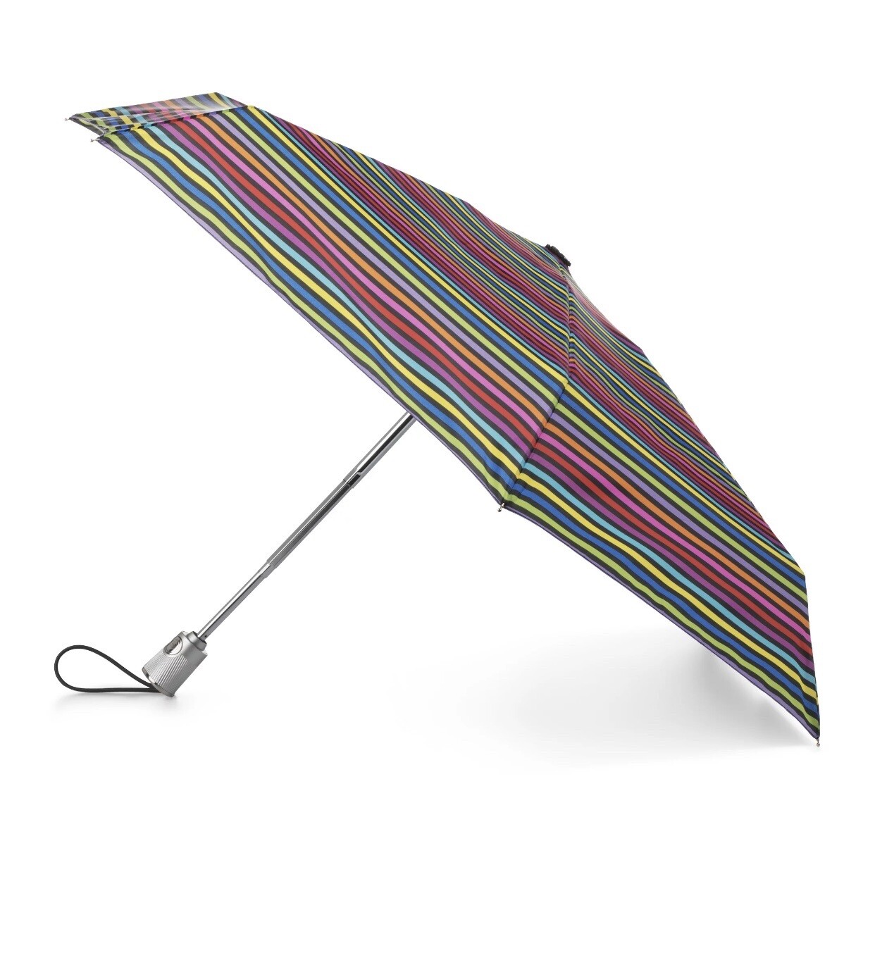 Totes Auto Open/Close Umbrella, SKINNY STRIPE, NWT