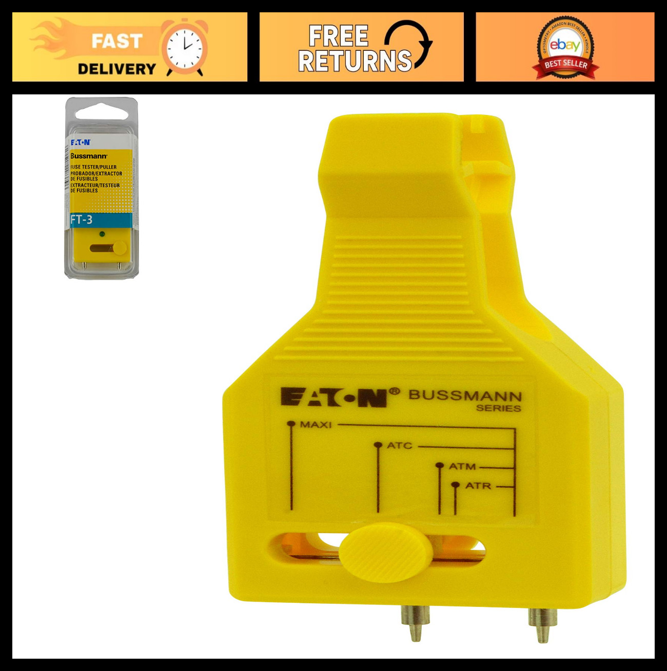 Automotive Blade & Glass Tube Fuse Tester & Puller Tool - 1 Pack, Easy Use