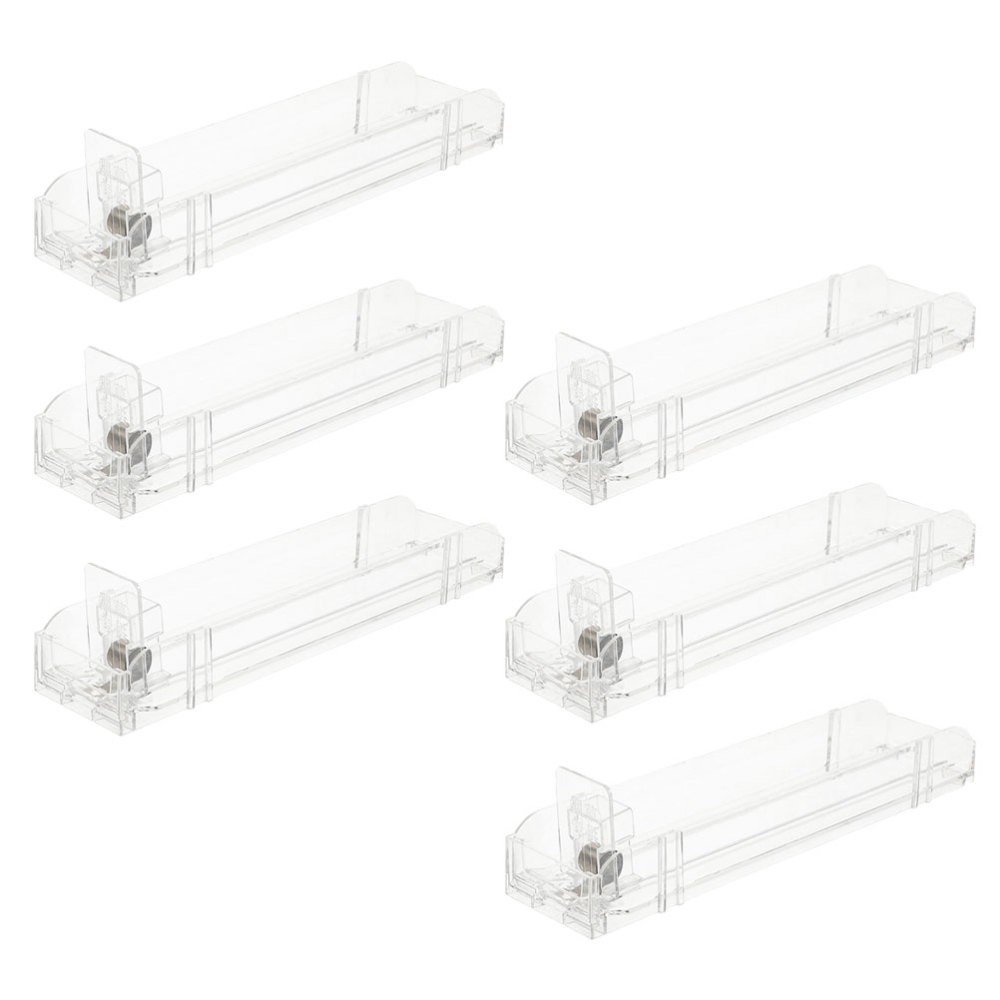 6 Pcs Shelf Drawer Dividers Automatic Cigarette Pusher Retail Organizer