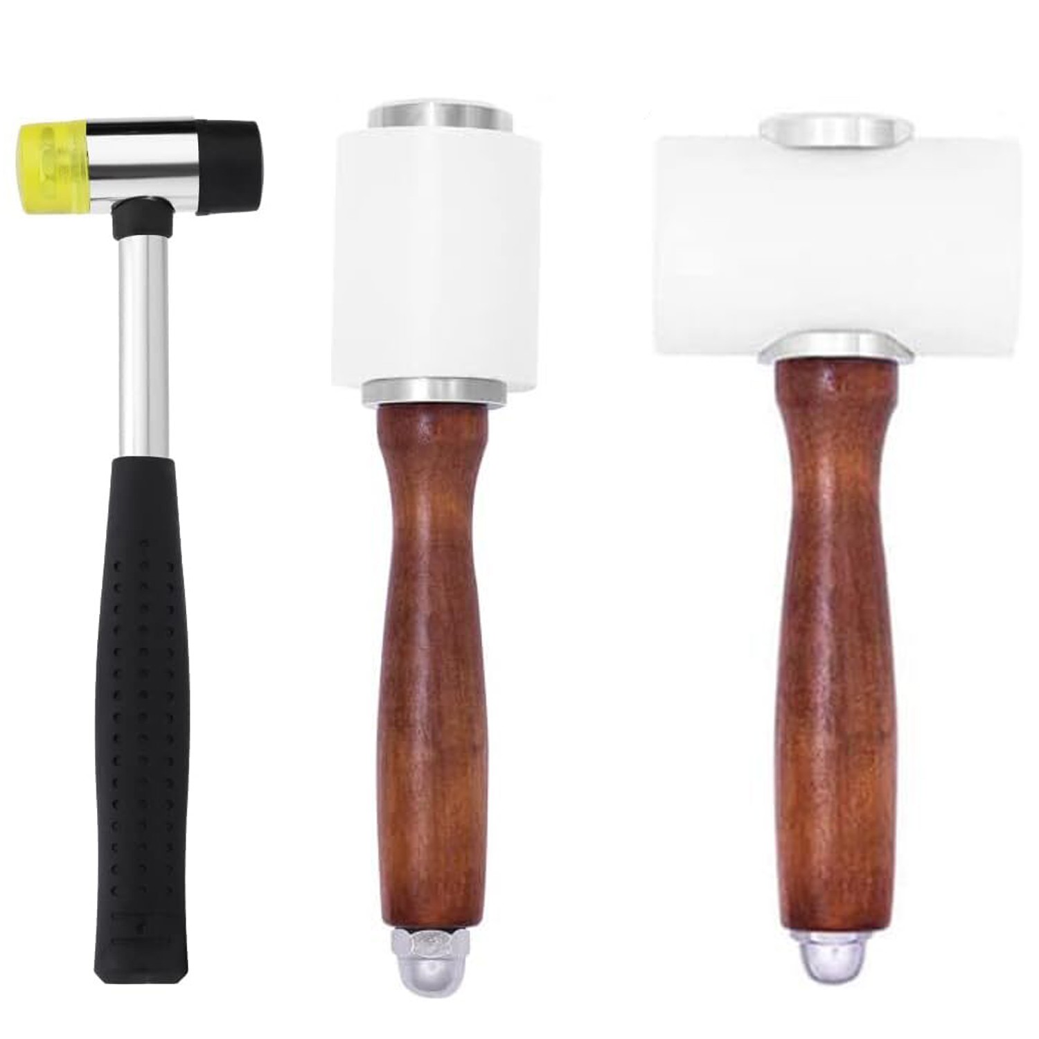 3pcs Leather Carving Hammer Nylon Hammers Leather Carving Stamping Craft Tool