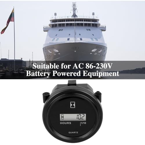 JR-HM005AC AC 86-230V LCD LCD Hourmeter - Quartz Hourmeter