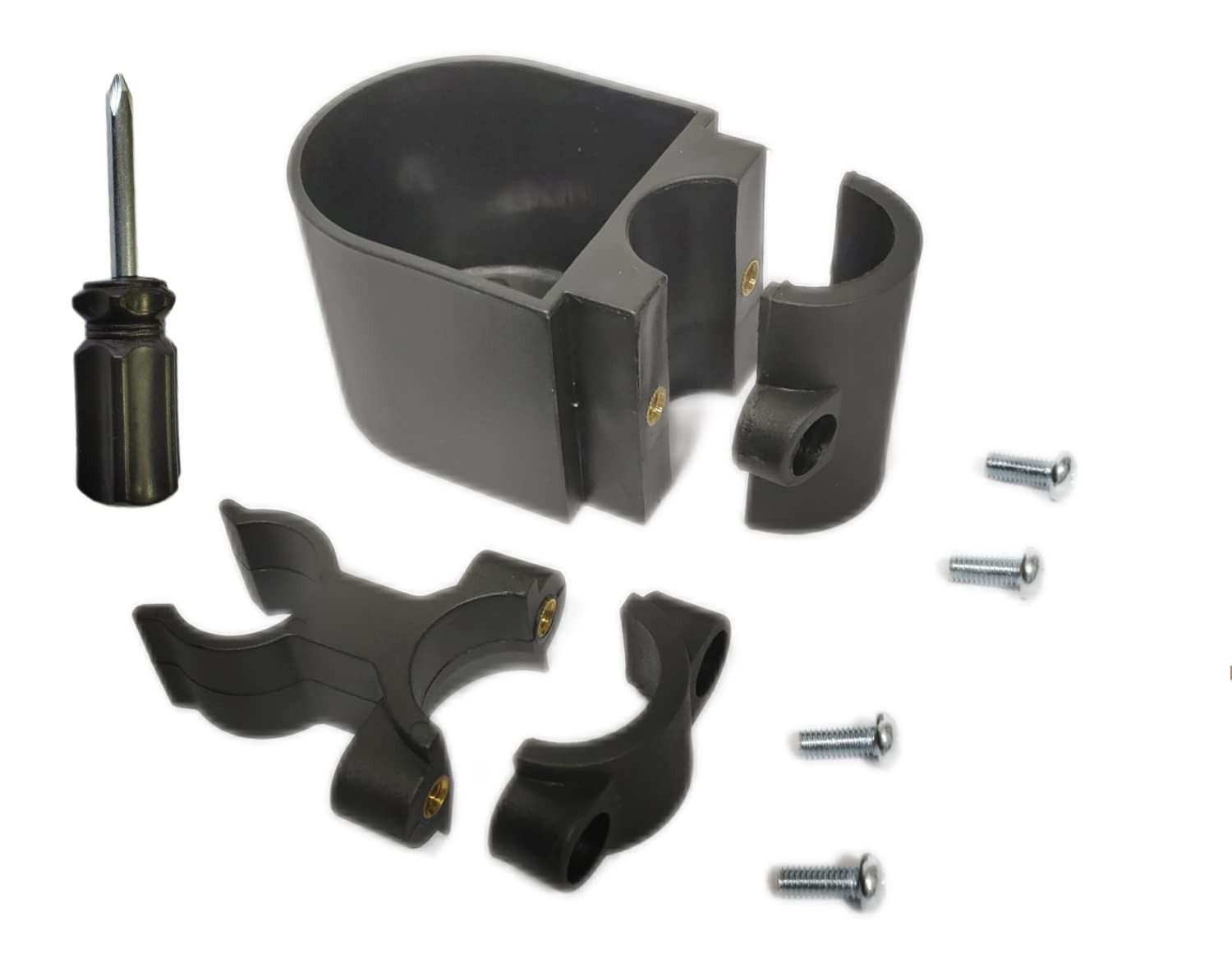 Cane Holder for Rollator or Walker 6 Piece Set, Extended Cane Holder - Walking S