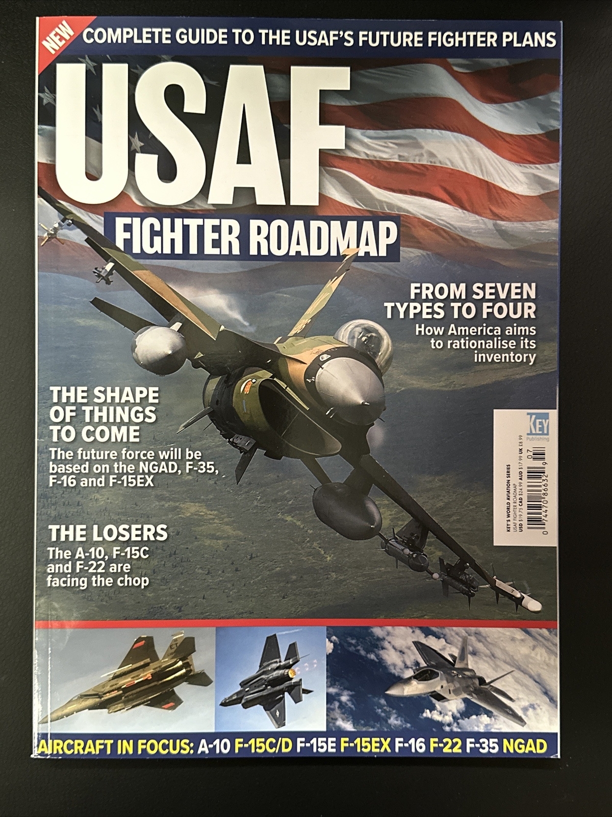 USAF UNITED STATES AIR FORCE FIGHTER ROADMAP MAGAZINE KEY PUBLISHING 2023