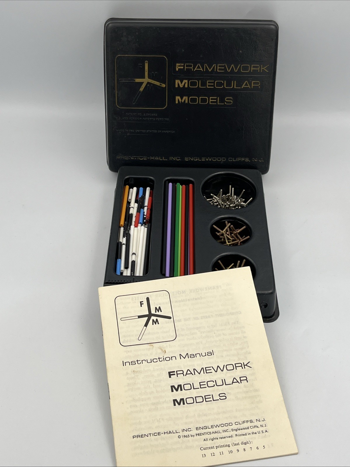Vintage 1965 Prentice Hall Framework Molecular Models