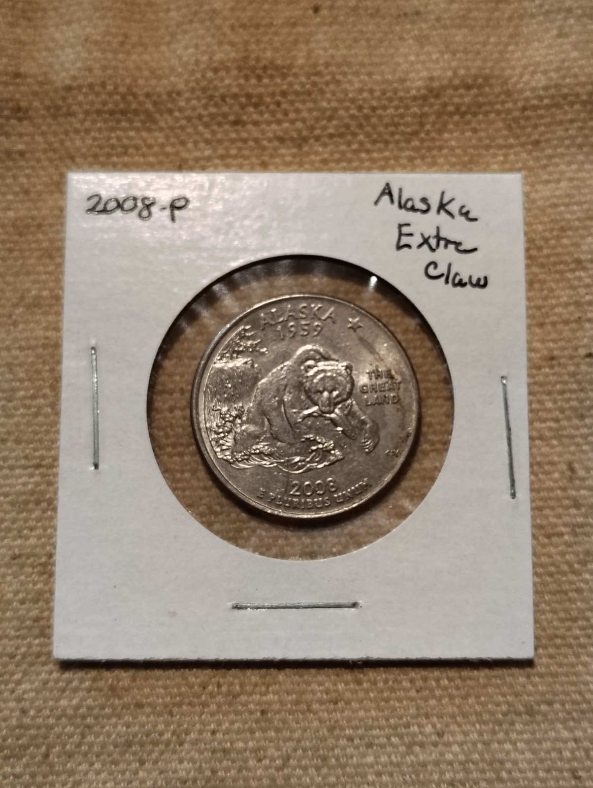 2008 Alaska extra claw
