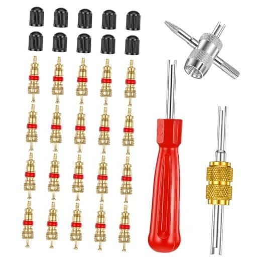 Car Tire Repair Tools Tire-Valve Core Remover Valve Stem Removal Tool Kit with
