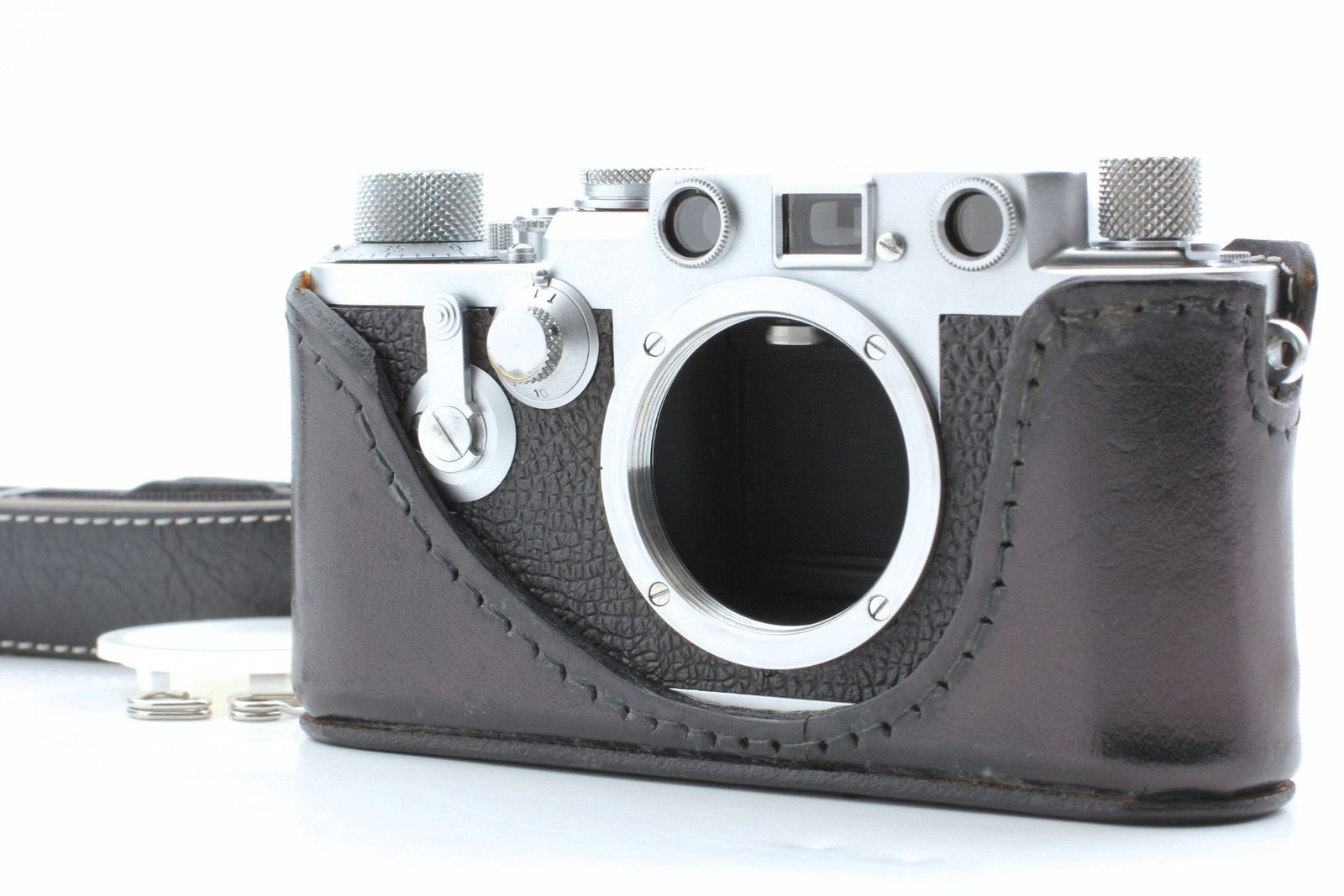 Red Dial Self Timer [MINT] Leica IIIf 3f Rangefinder 35mm Film Camera From JAPAN