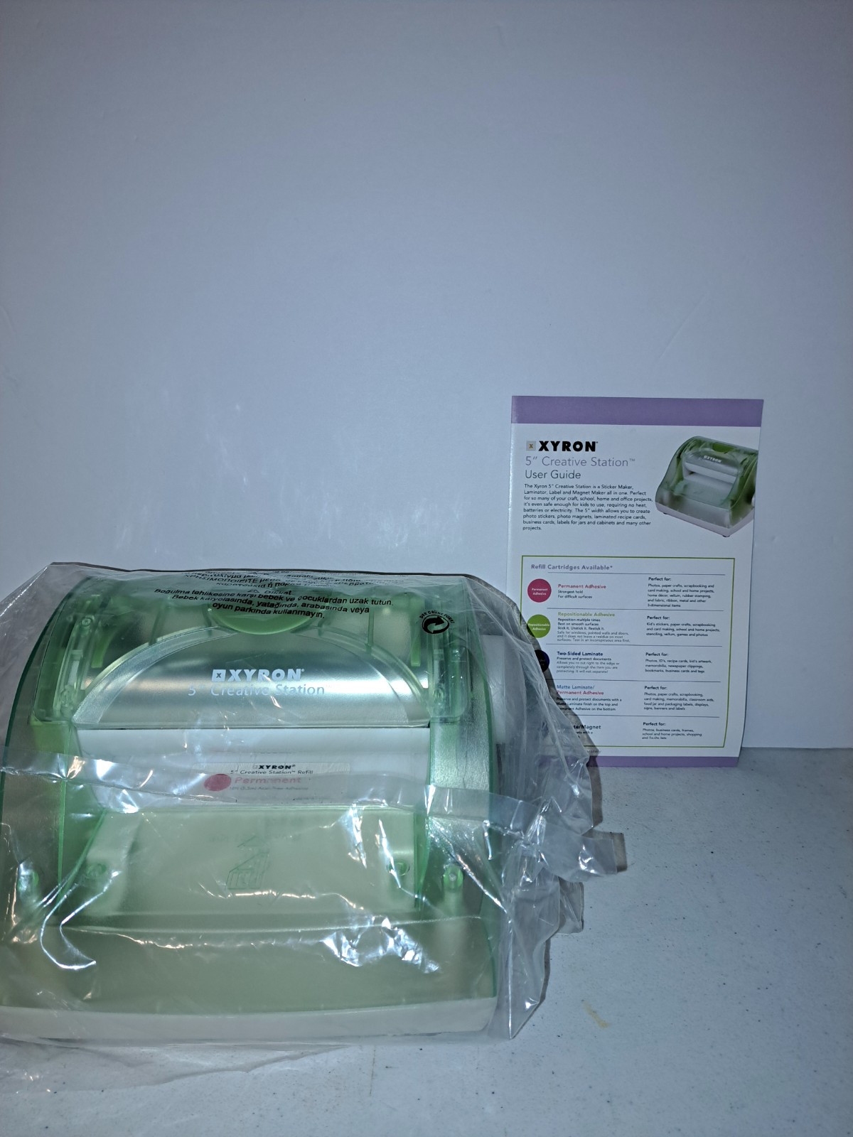 XYRON 5" Creative Station Laminator Label Magnet Maker Plus Refill Cartridge