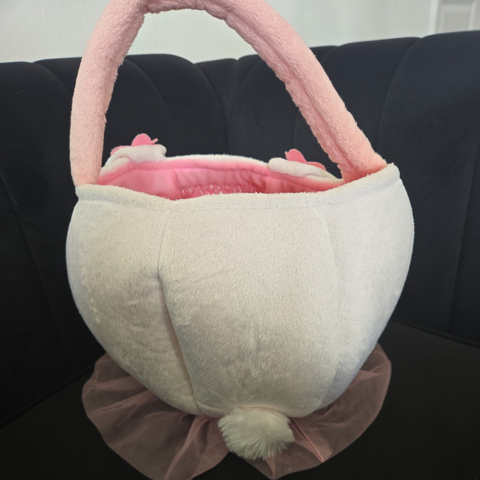 Personalization Universe Easter Bunny Basket White