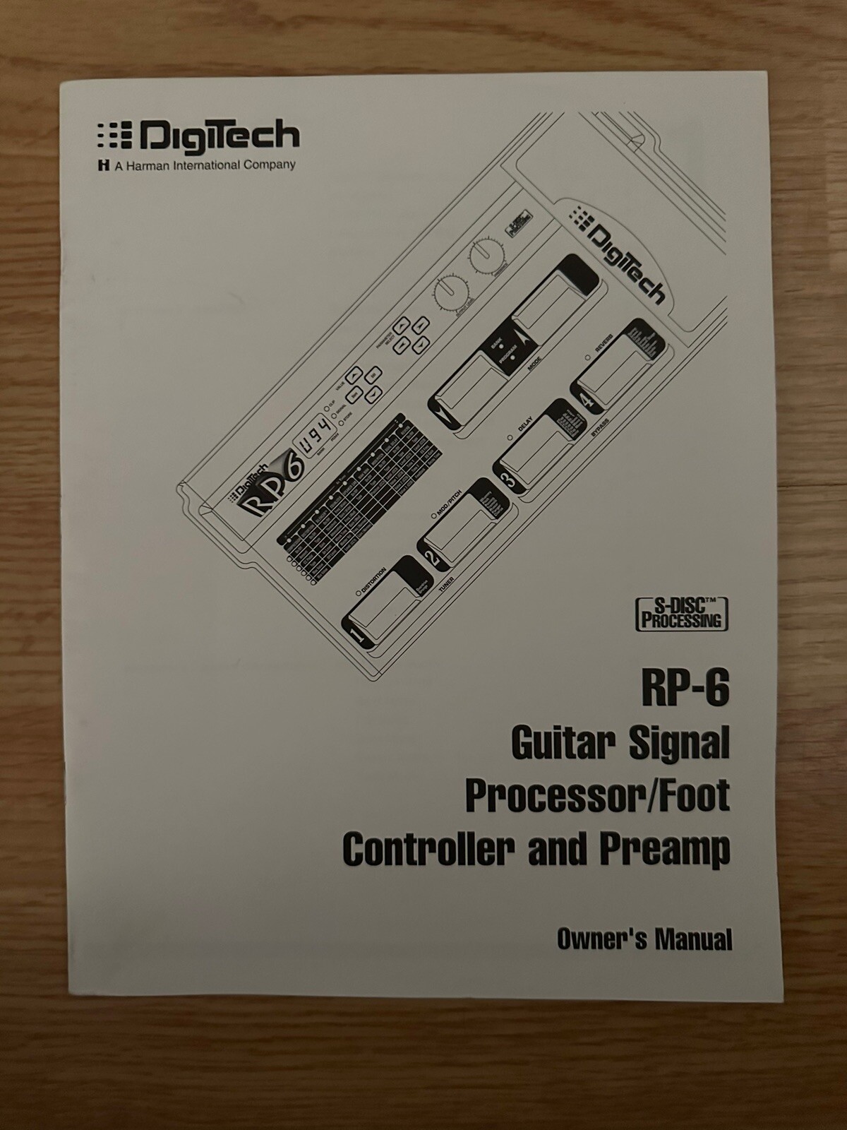 Digitech RP-7 *MANUAL ONLY*
