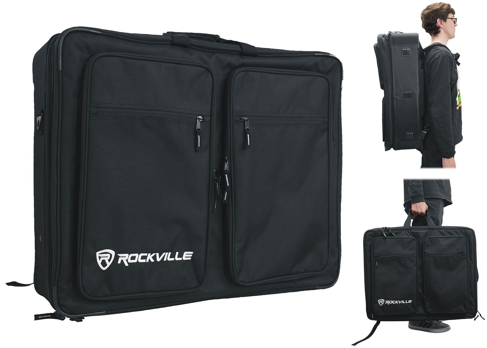 Rockville BP-MIX2621 Padded Mixer Bag Fits Behringer Europower PMP6000
