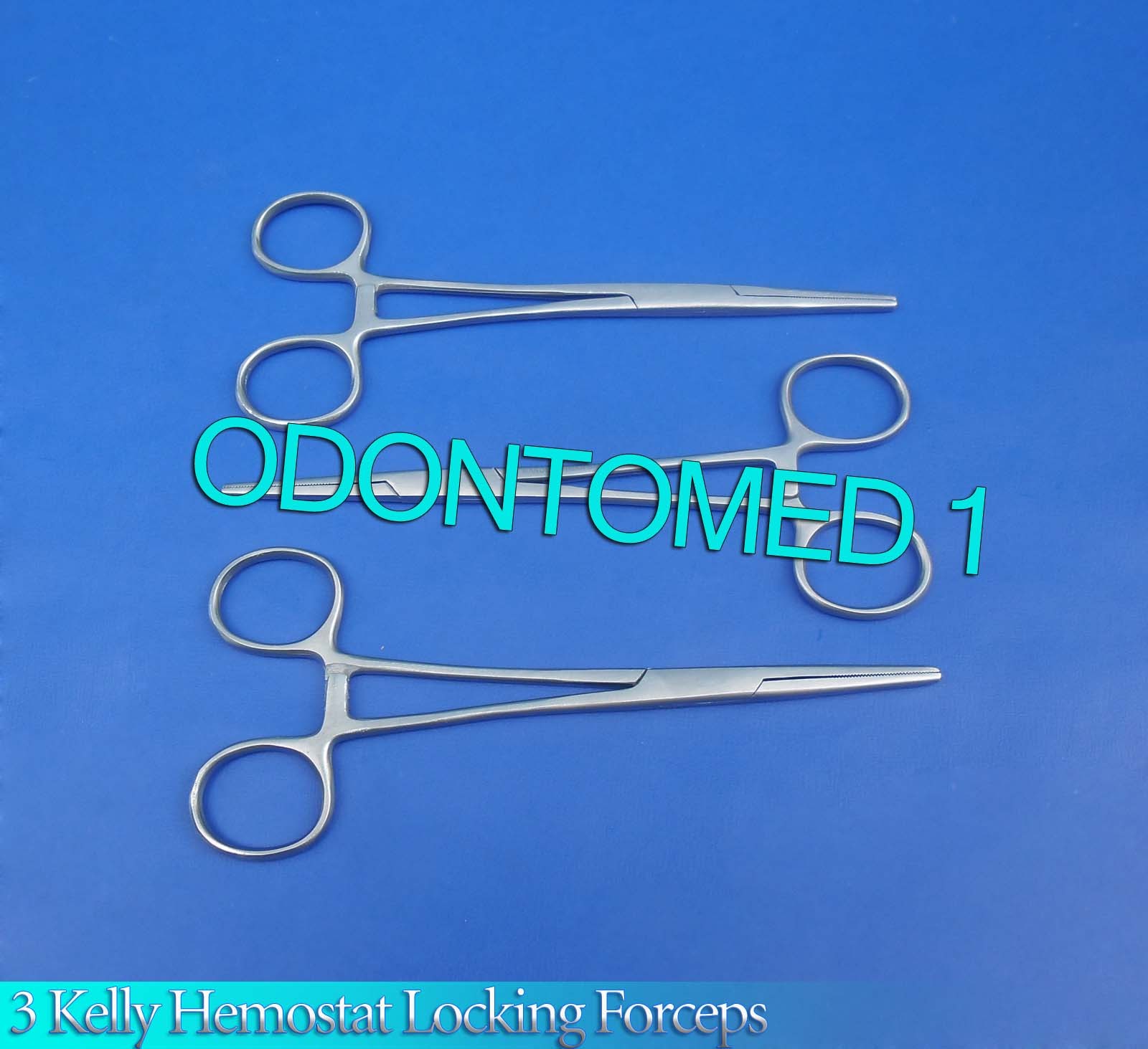 3 Kelly Hemostat Locking Forceps Striaght 5.5"+6.5"+7" Surgical Instruments