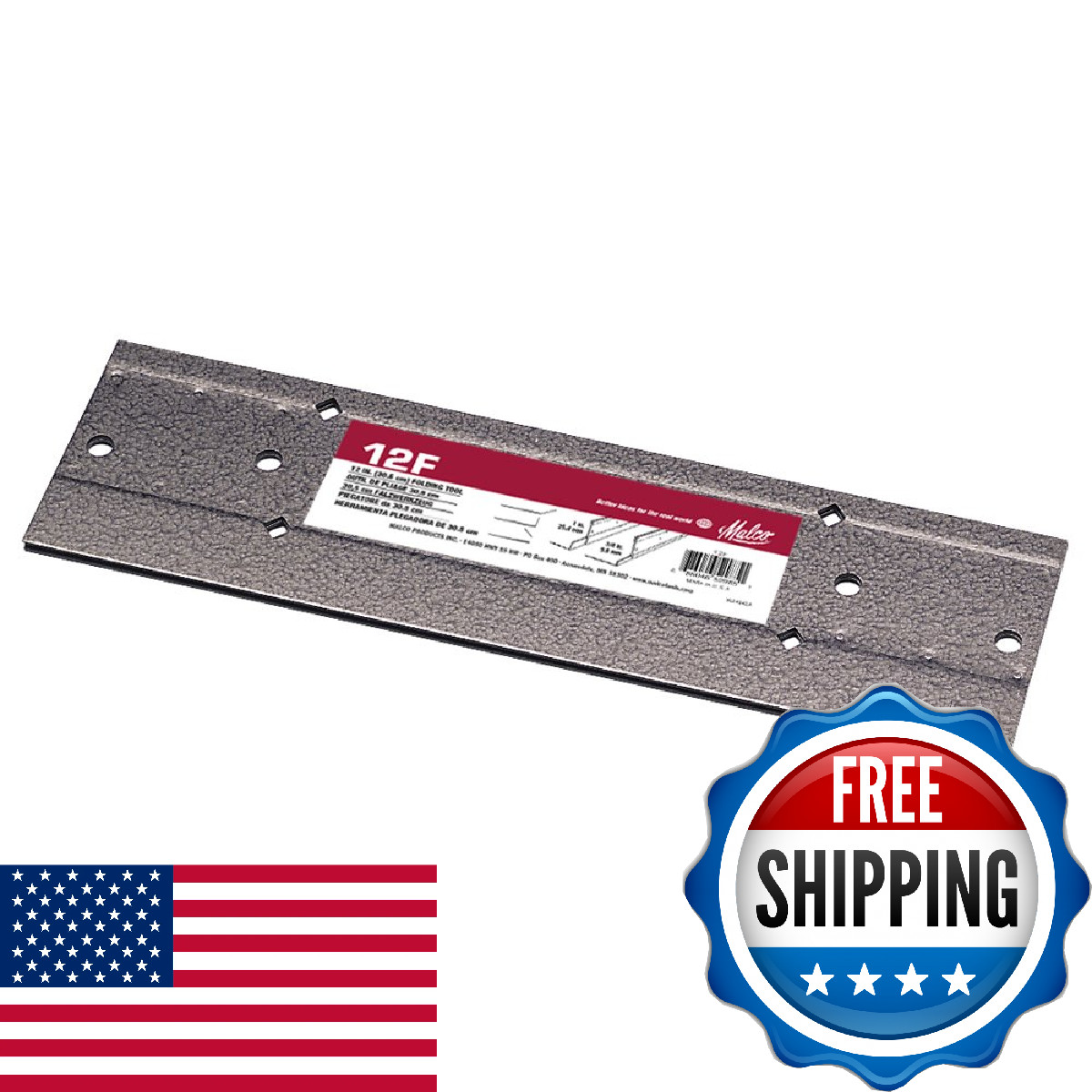 Malco 12F 12 Folding Tool 3/8 1 Depths 2430 Gauge Capacity Sheet Metal Hvac
