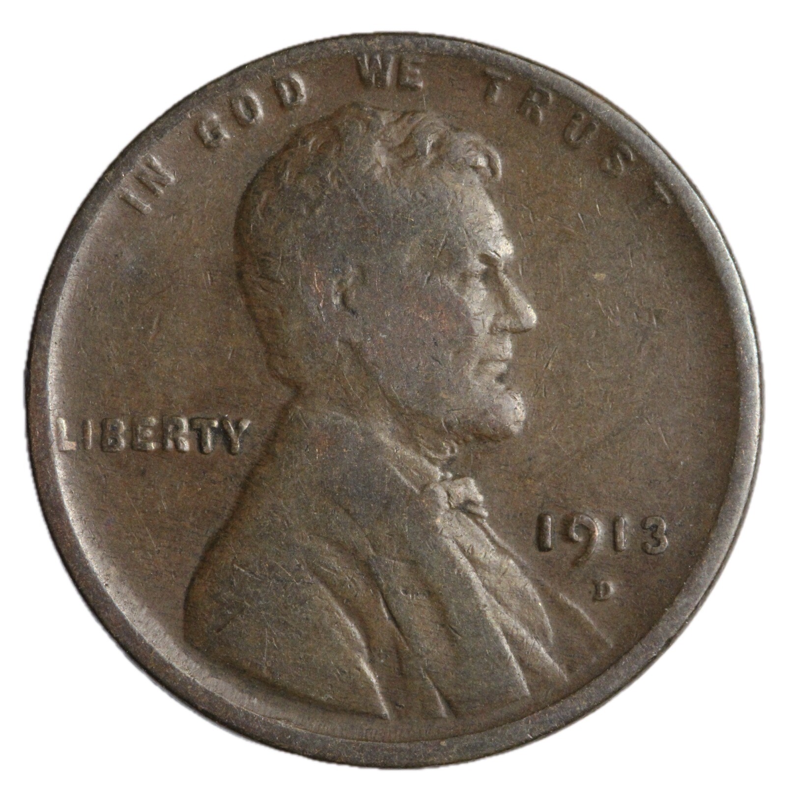 1913-D Lincoln Wheat Cent Penny Better Grade Complete Your Album!!