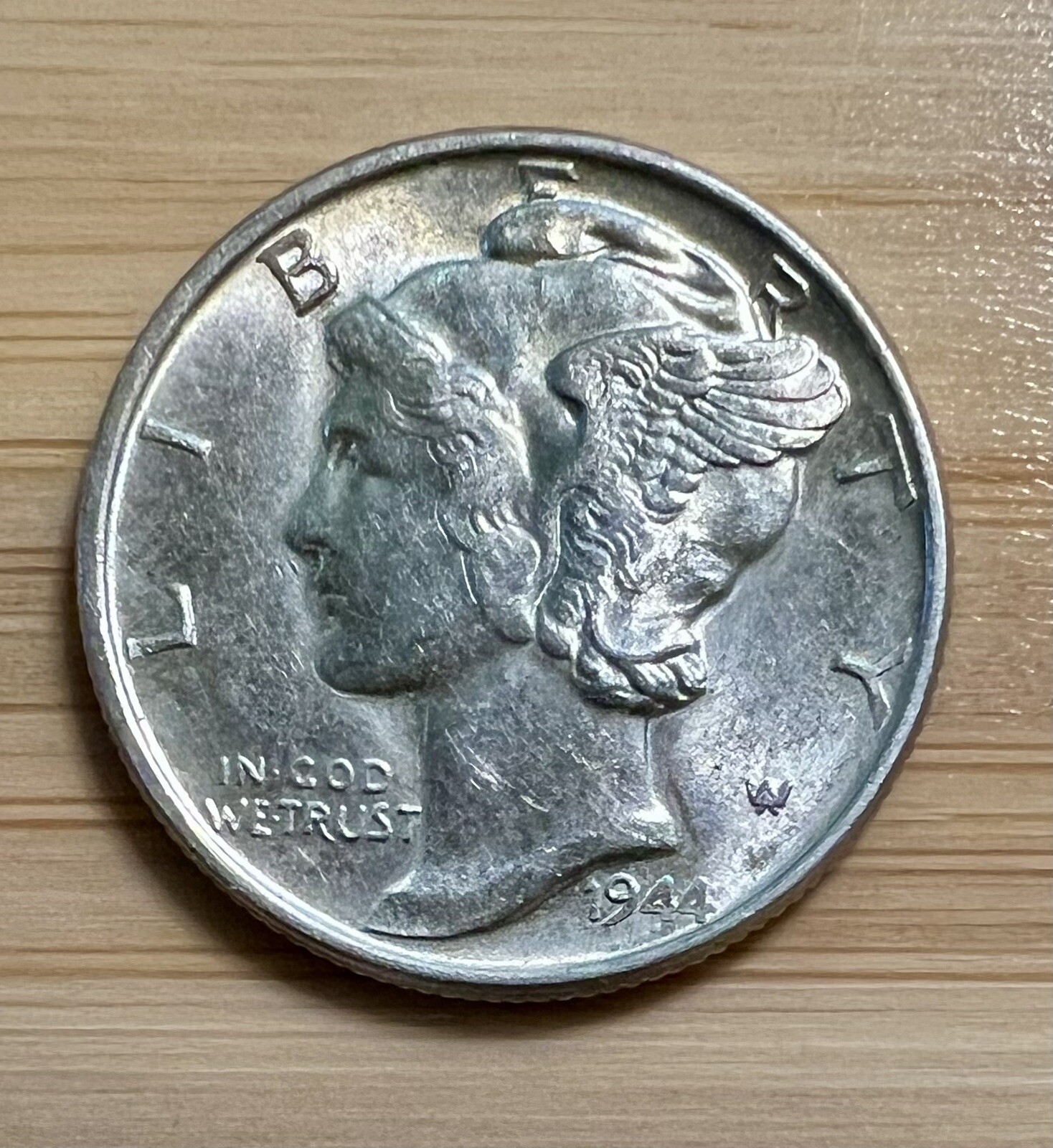 1944-P Mercury Dime 10c SILVER - About Uncirculated (AU)