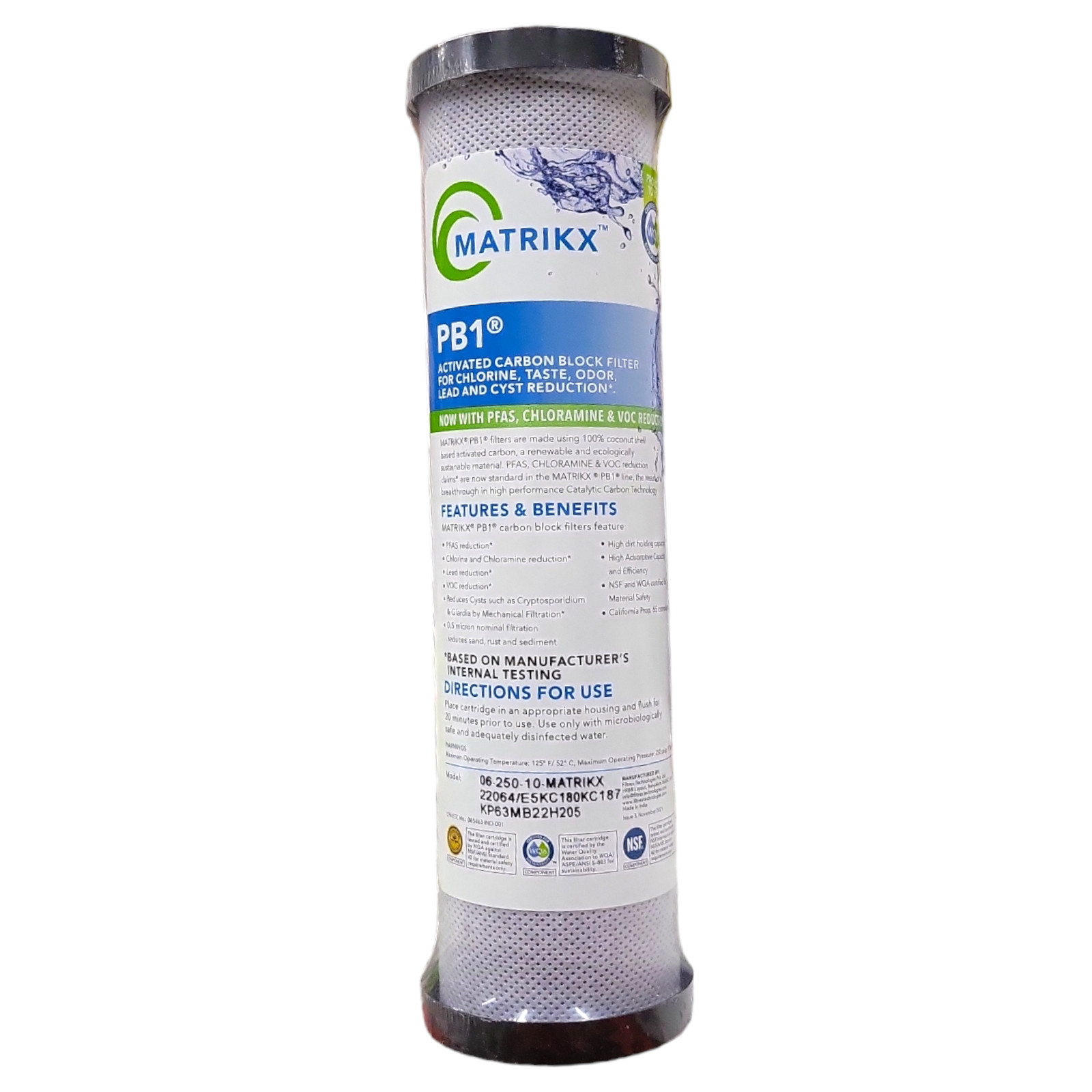Matrikx 06-250-10-MATRIKX pb1  0.5-Micron 2.5" X 10" CTO/Cyst/Lead ,