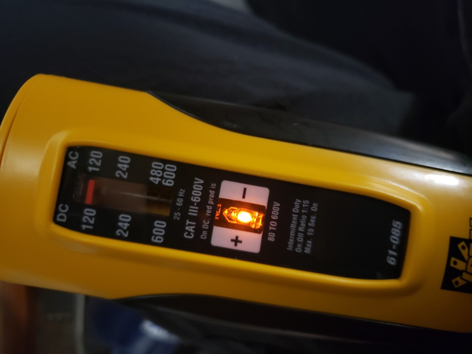 IDEAL VOL-TEST XL Voltage Tester 61-085 (TESTED)