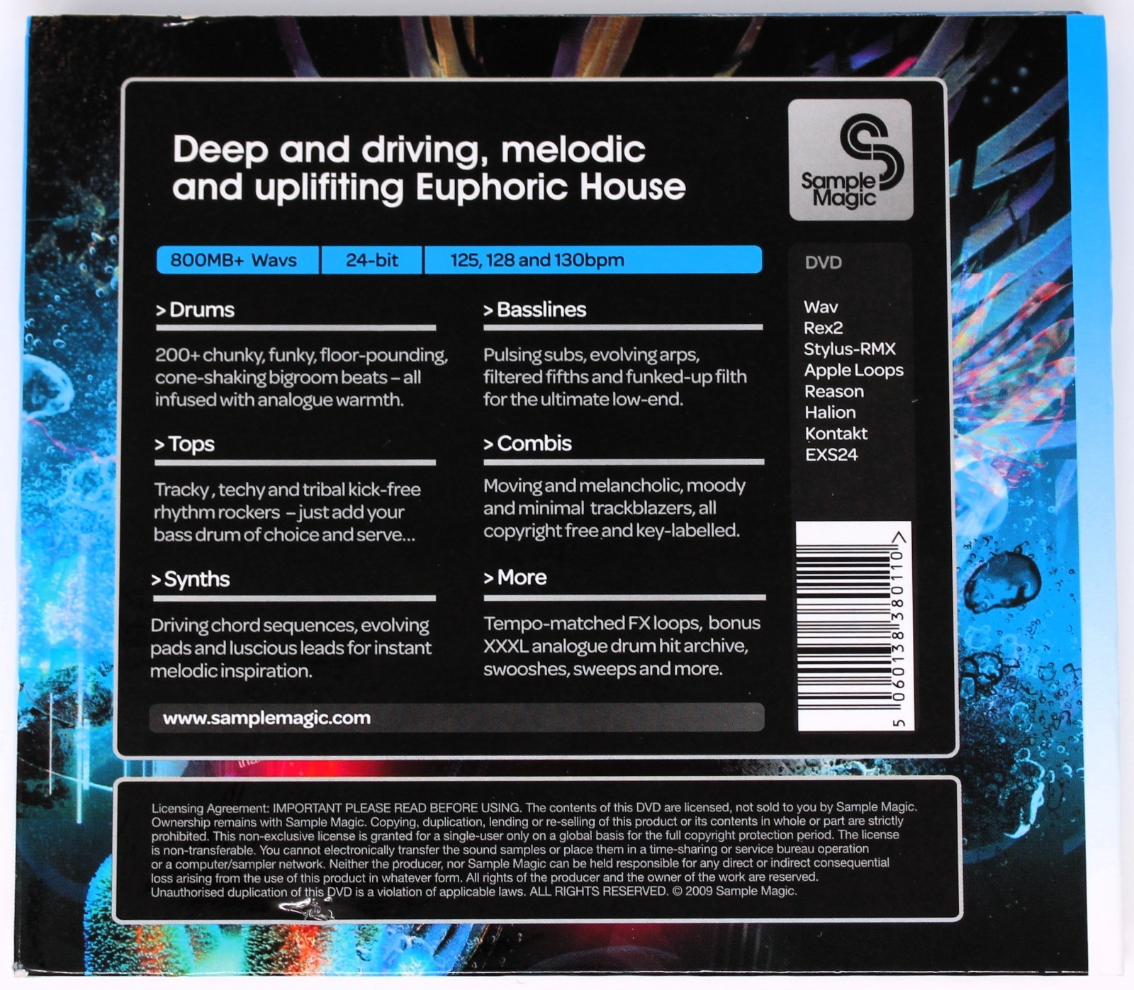 Sample Magic Progressive House SM12 Sample/Sound Library/Sampling Double CD