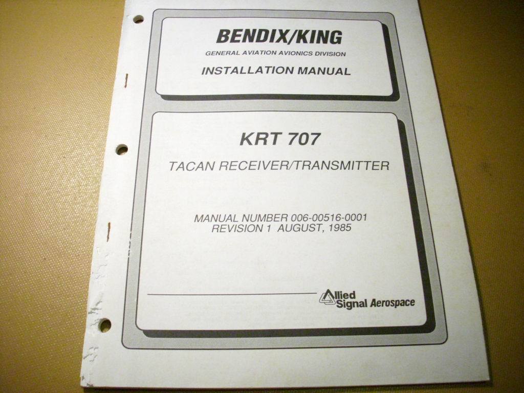 King KRT-707 Tacan Install Manual