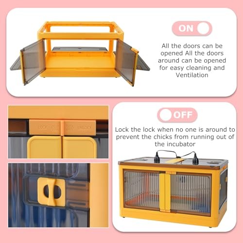 Chick Brooder Box for Chicks - Quail Brooder Box Kit 23.62"x16.53"x13"