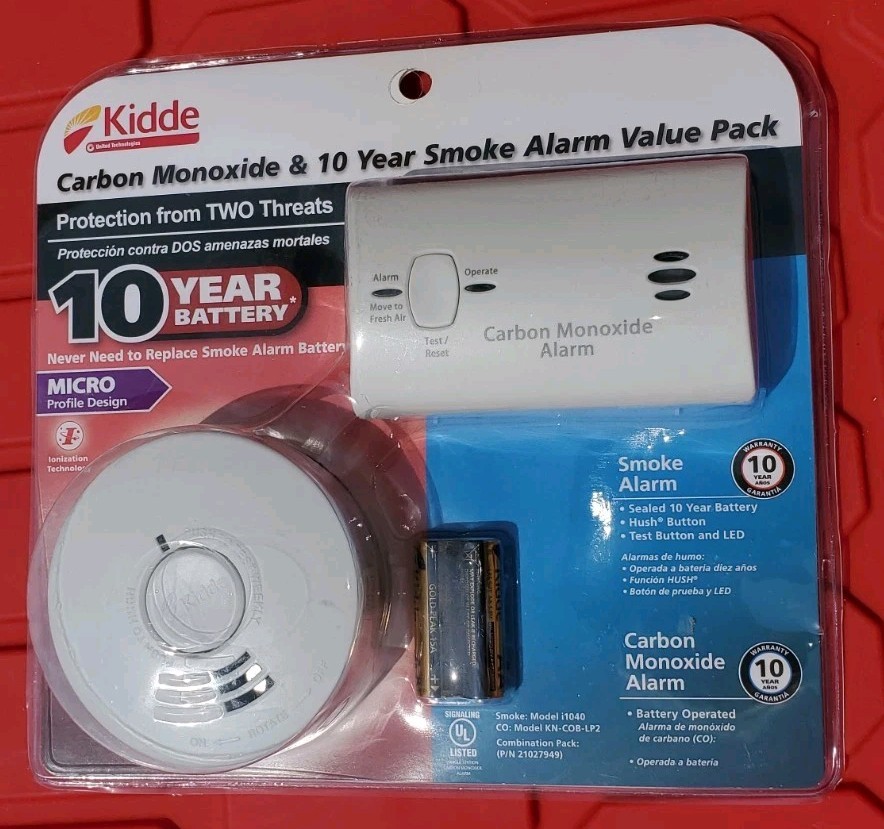 Kidde 10 Year Smoke Alarm & Carbon Monoxide Value Pack Models NEW FREE SHIPPING