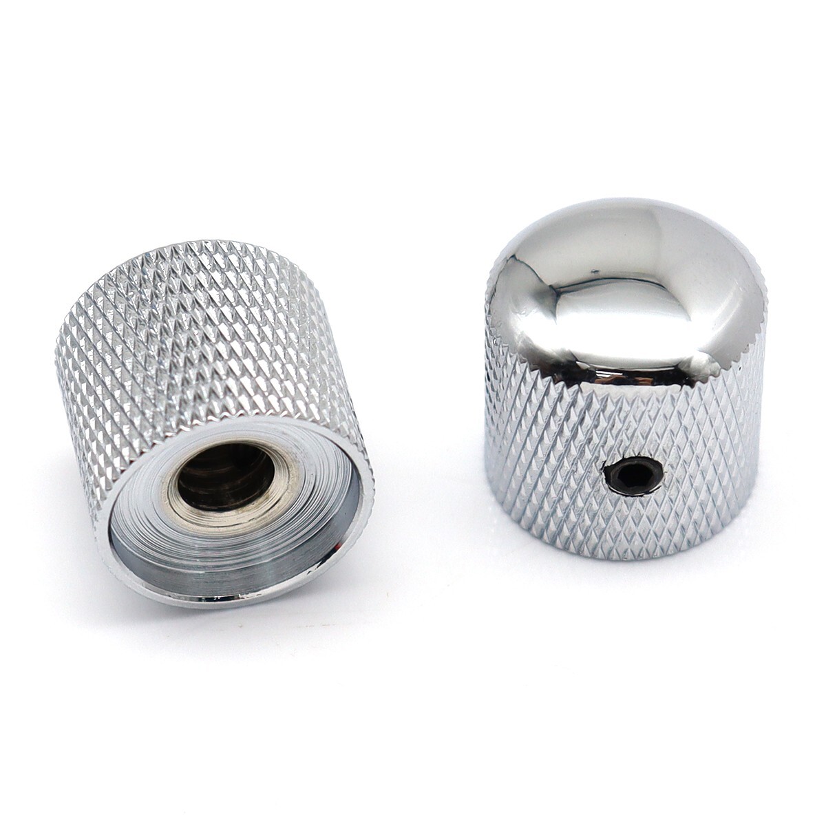 Electric Guitar Pickup Cover Knobs and Switch Tips Chrome Set for FD Start SQ
