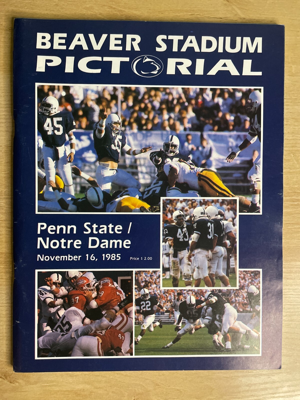 Beaver Stadium Pictorial November 16, 1985 Penn State Vs. Notre Dame B2381