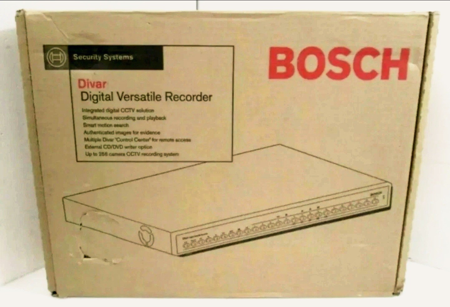 NEW Bosch Divar Digital 80GB Versatile Recorder 6 Channel DVR6E1082