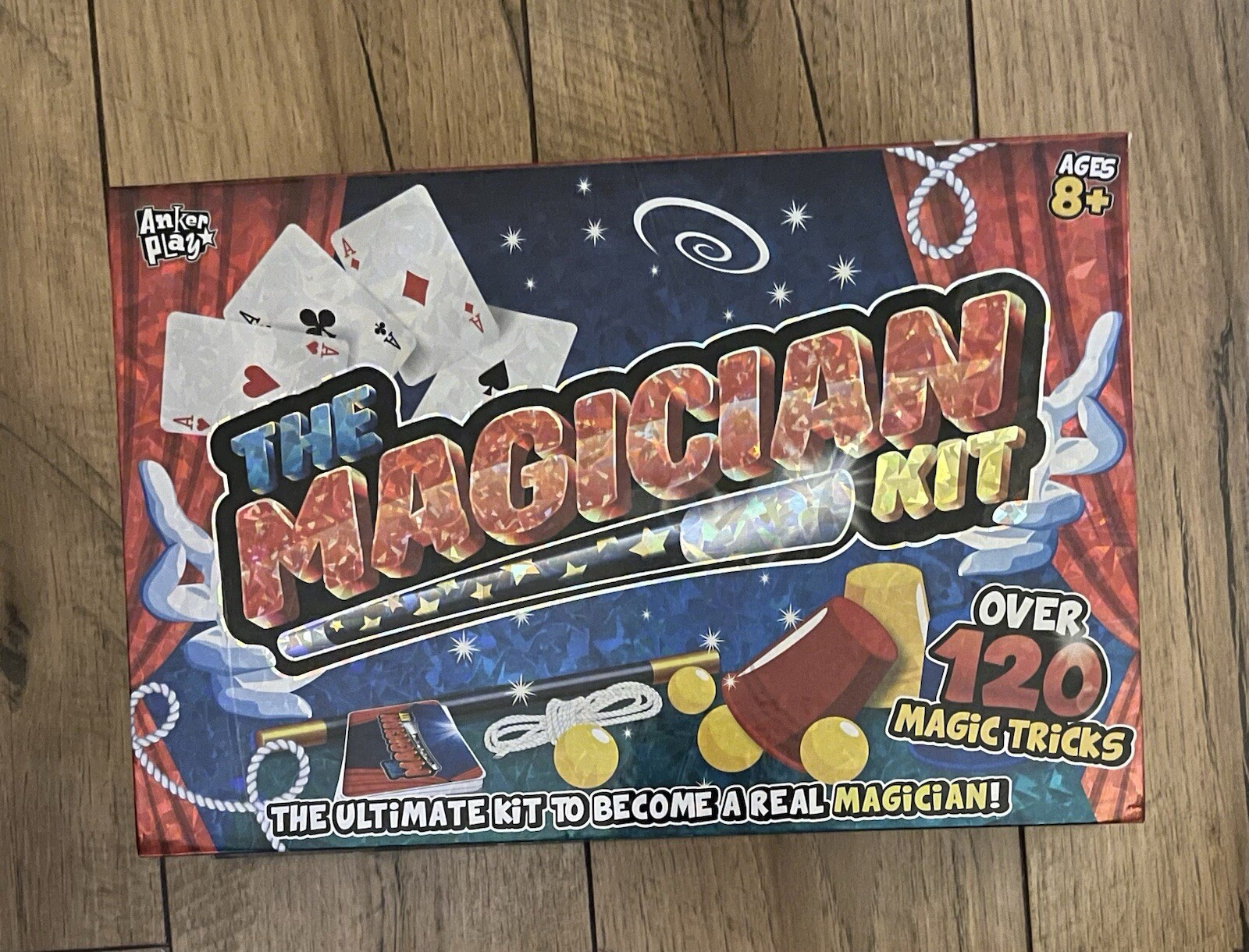 The Magician Kit - Over 120 Magic Tricks - NEW SEALED - Wand/Trick Book/Etc