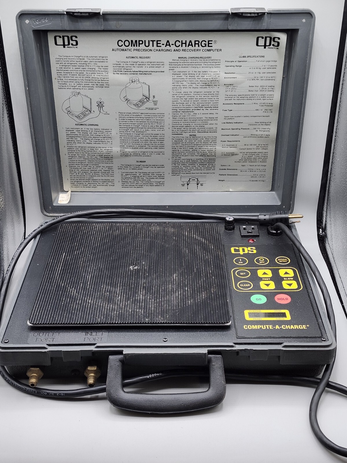 CPS CC-800 Compute-A-Charge Automatic Precision Charging & Recovery Computer!