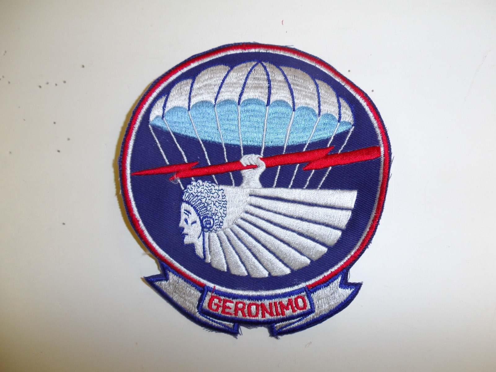 b0105 WW2 US Army Airborne 501st PIR Parachute Infantry Regiment Geronimo tw R3B