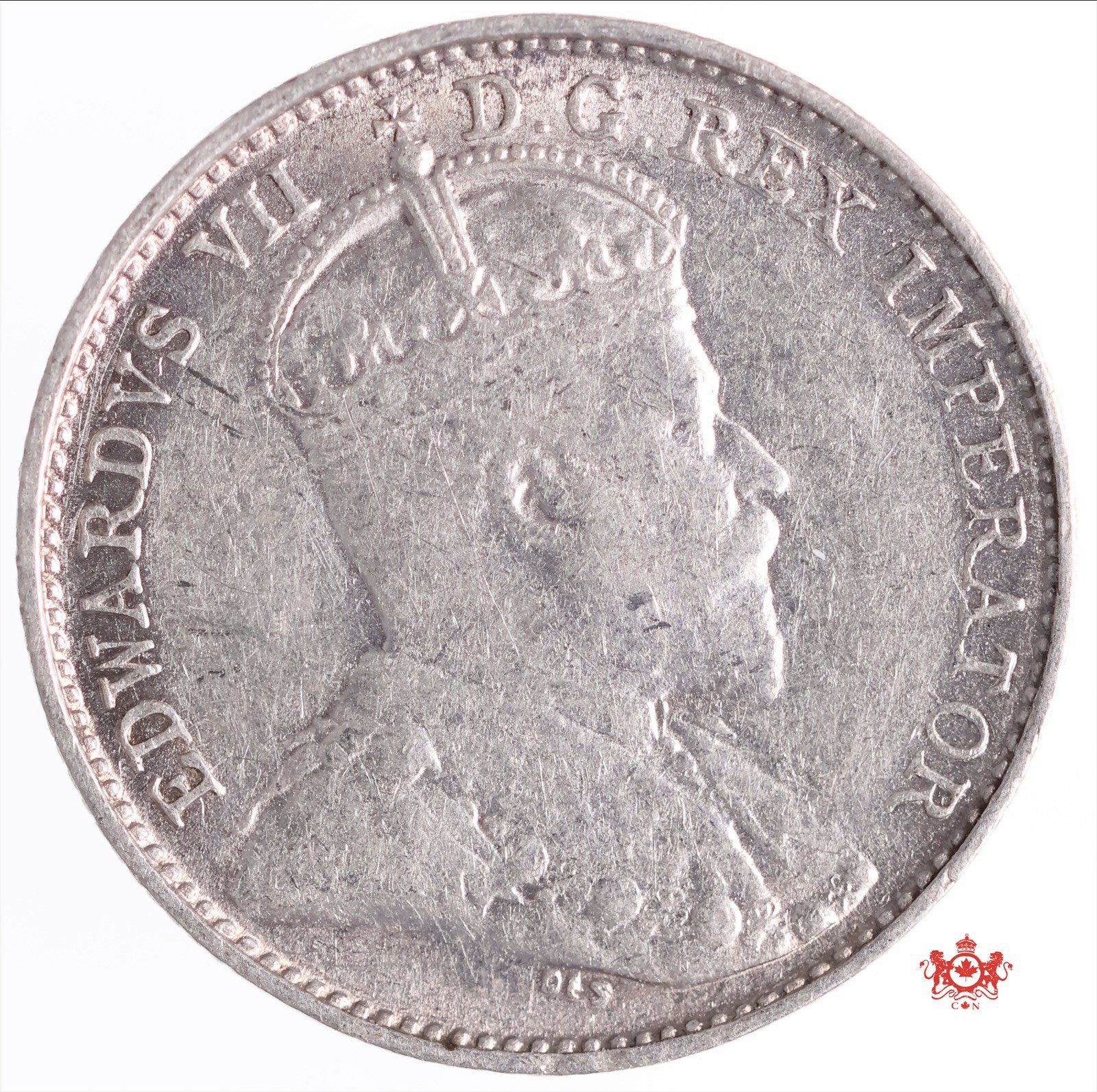 1903H Canada 5 Cents Small Recut H - VF/EF - Lot#13291
