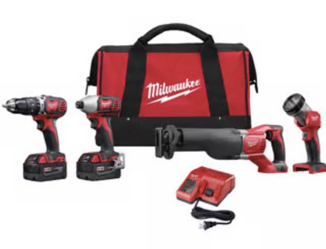 Milwaukee 2696-24 M18 4-Tool Combo Kit!  $299 & Go!  Amazing starter!!  $599!