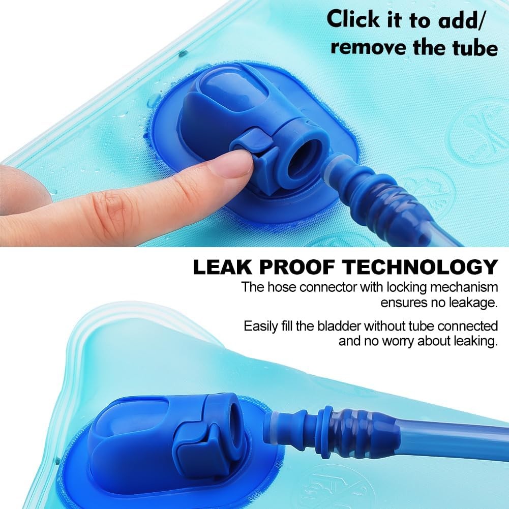 Hydration Bladder, 1.5L Water Bladder for Hiking Backpack Leak Proof Water Re...