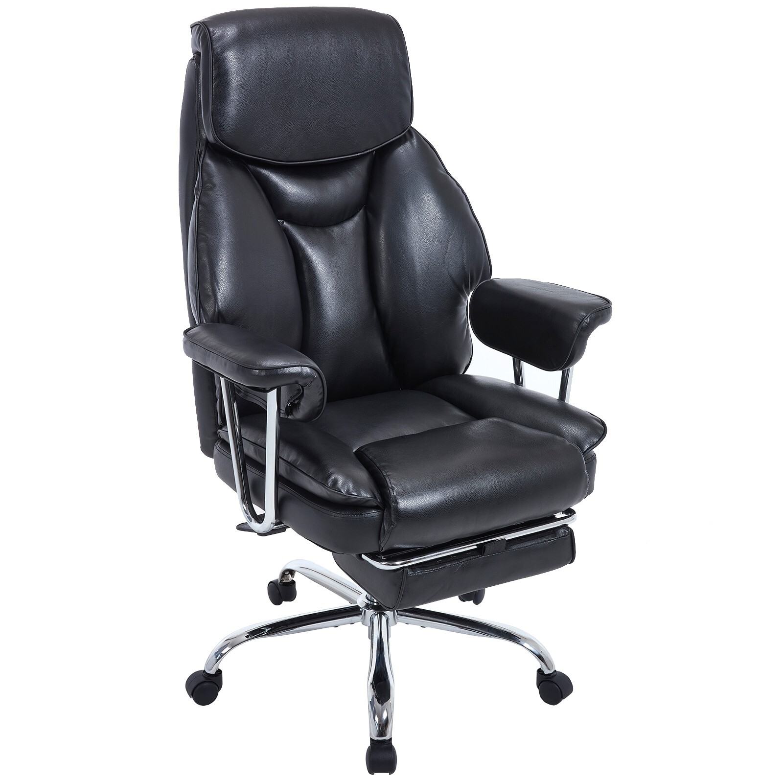 Leather Office Chair Ergonomic Desk Chairs Large Tall Office Chair