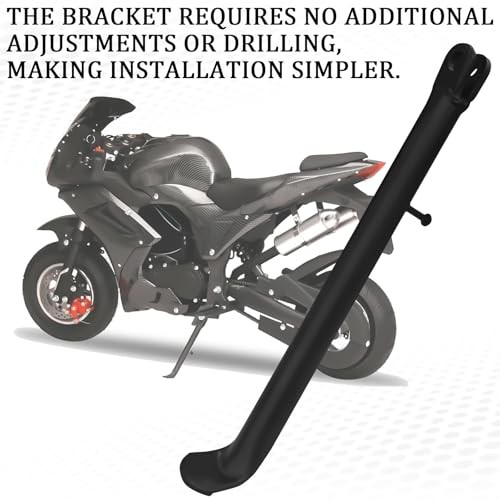 Dirt Bike Stand with Spring,Motorcycle Side Kickstand,11.8inch Mini Bike Black