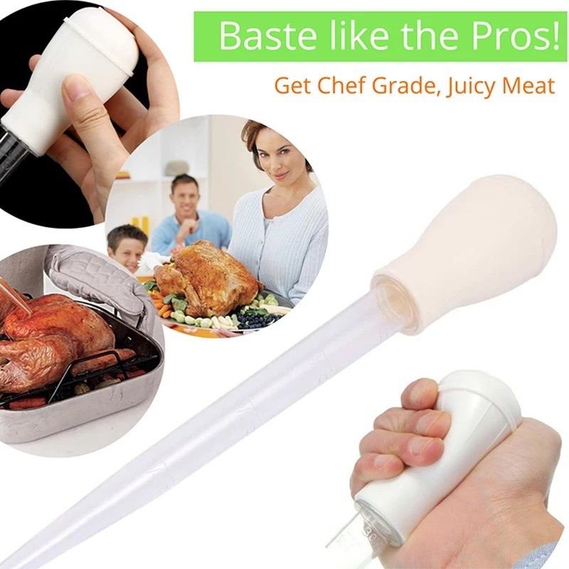 1 PC Meat & Poultry Baster Heat Resistant BPA Free Turkey Syringe Flavor 30ML