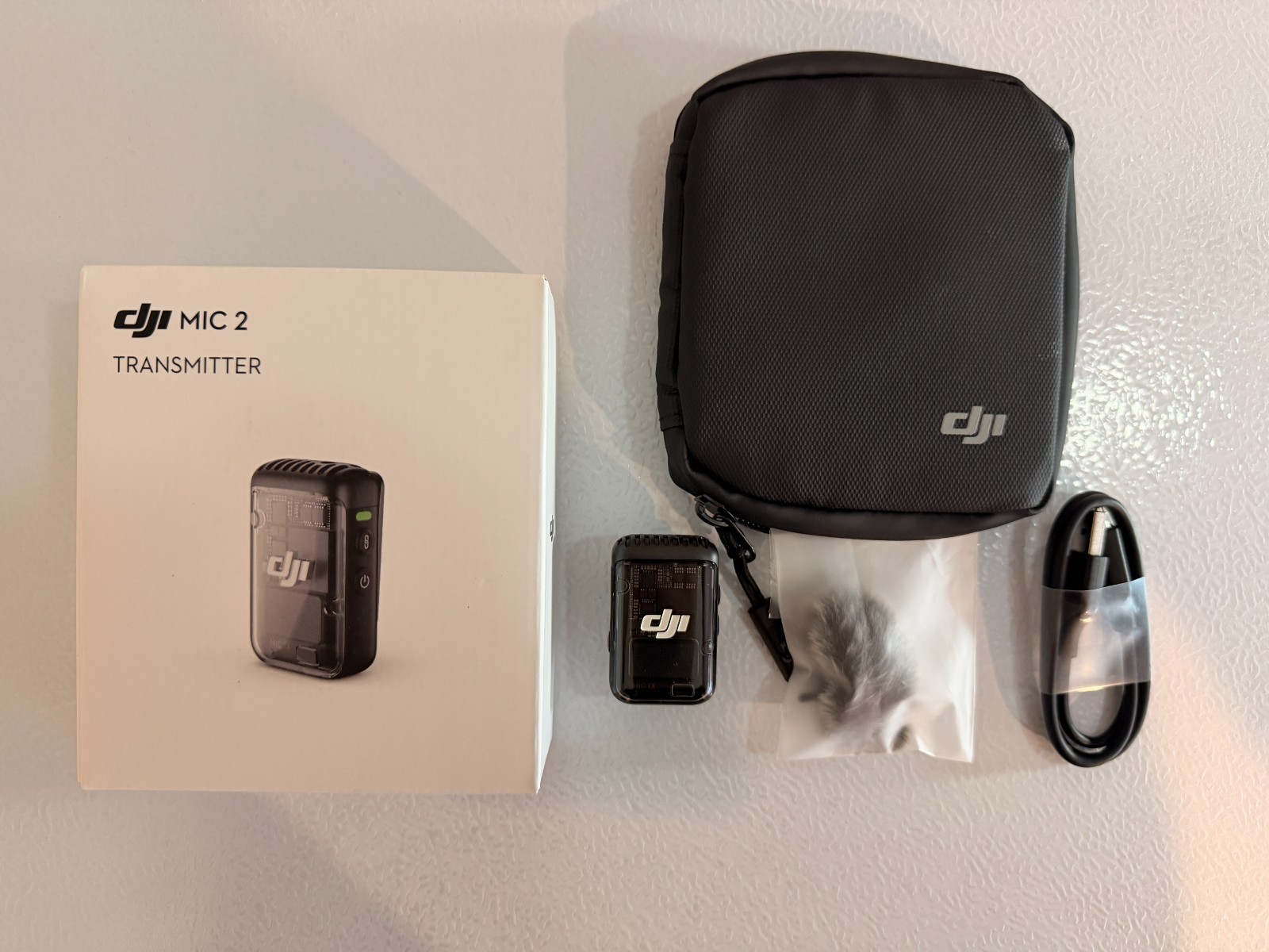 DJI Mic 2 TX Audio Recorder Microphone w/ Box Accessories