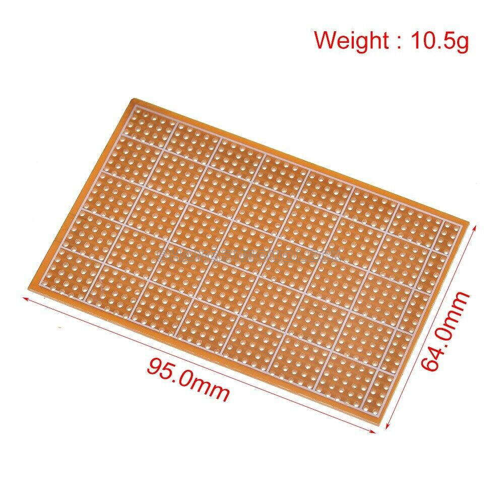 5PCS 6.4*9.5CM Prototype Paper PCB Universal Experiment Matrix Circuit Board