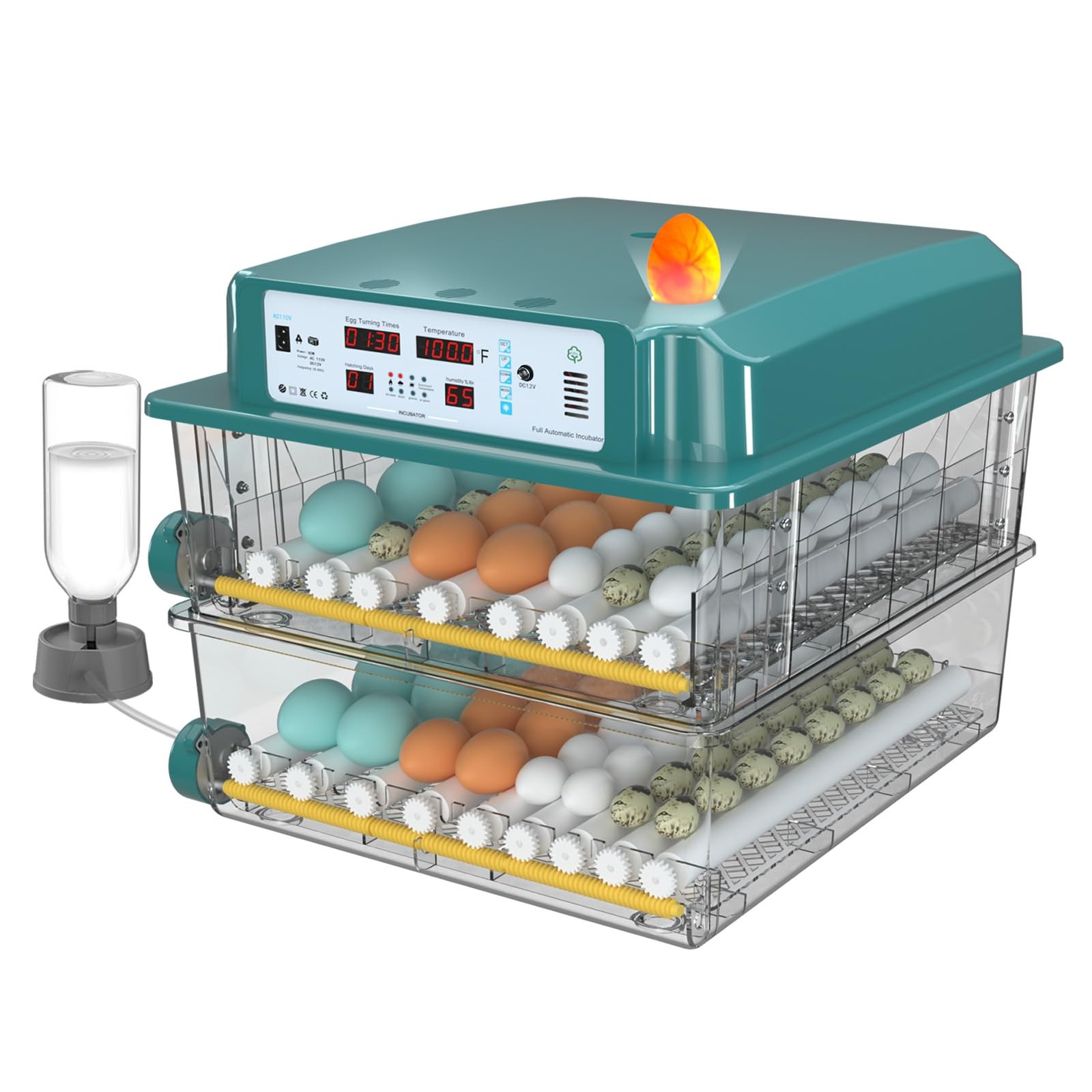 Chalixion Incubators for Hatching Eggs 120, Chicken Egg Incubator with...