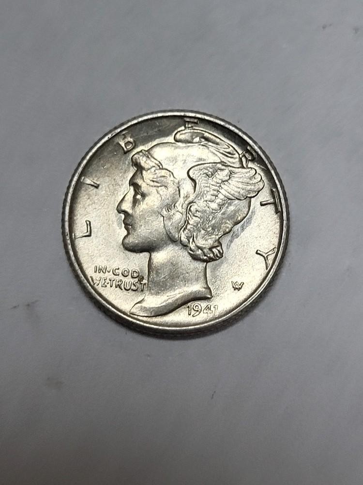 1941 S Mercury Dime