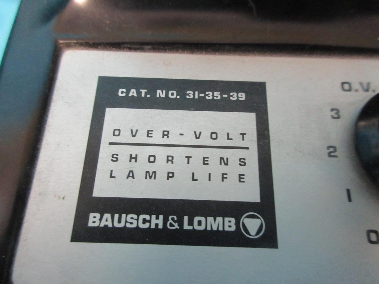 BAUSCH & LOMB B&L POWER SUPPLY TRANSFORMERS LIGHT SOURCE MODEL 31-35-39