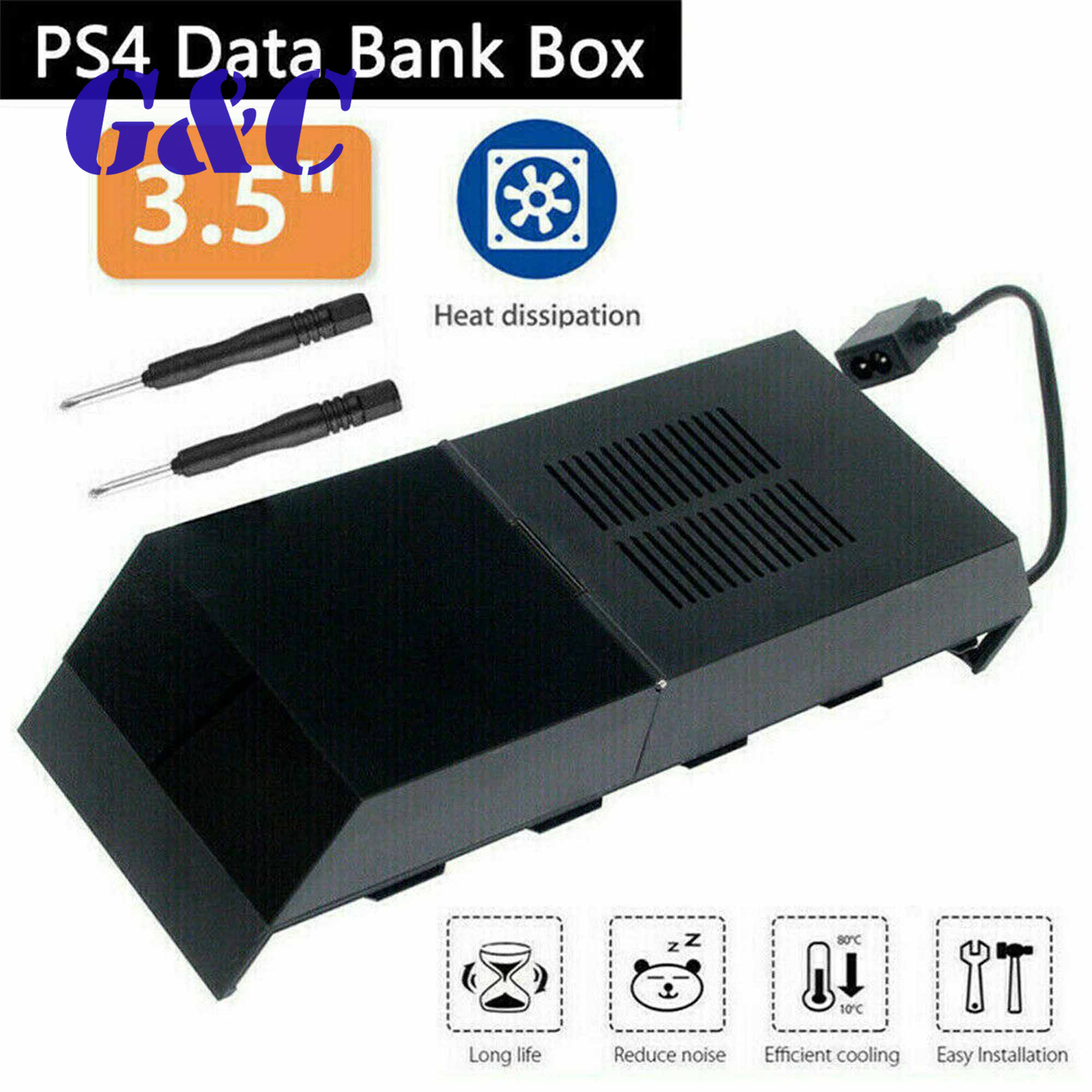 2TB Hard Drive External Box For PS4 Internals Memory Extra Storage Data Bank