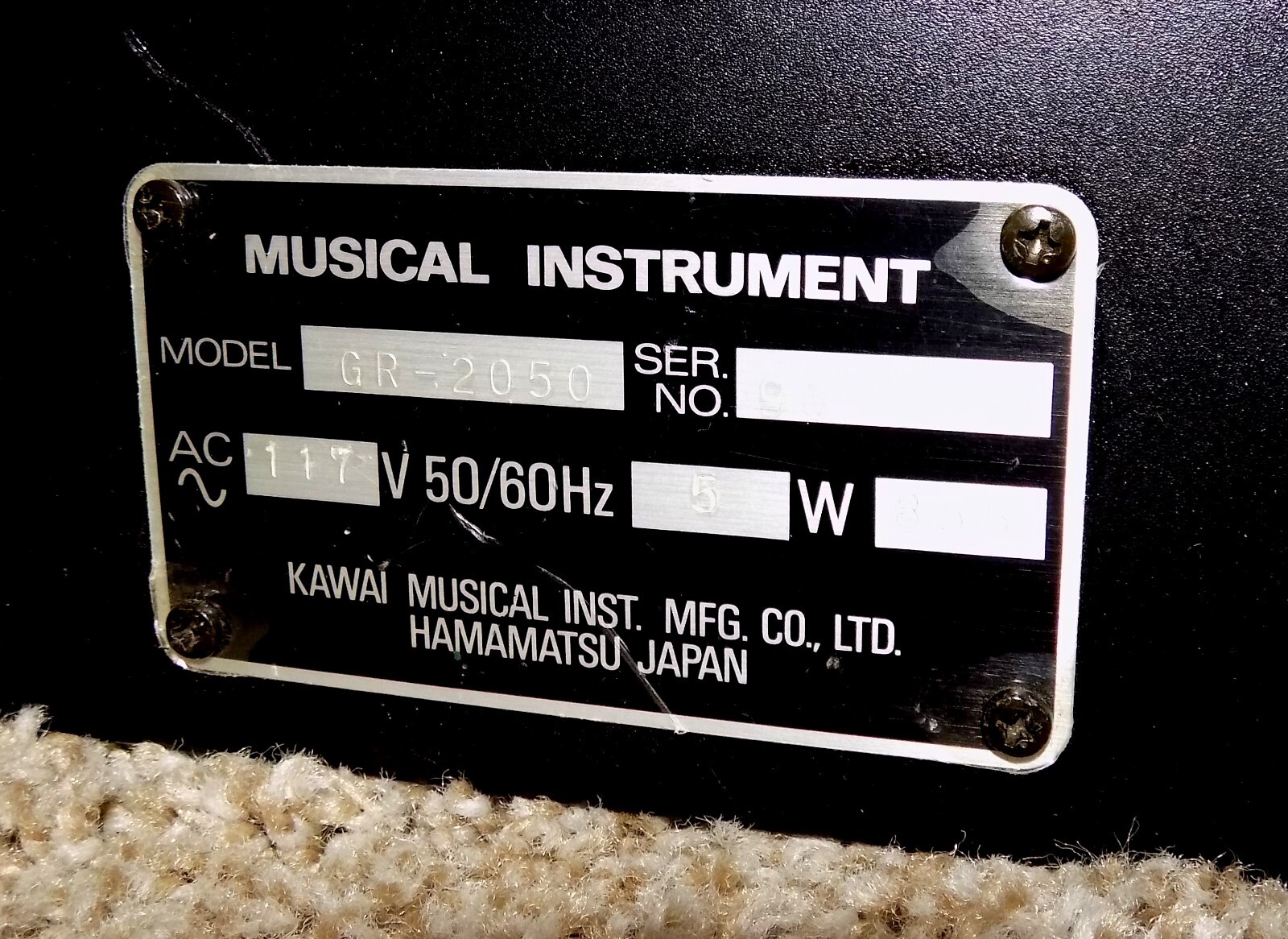 Kawai GR-2050 Graphic Equalizer 1/3 Octave Rare Free Shipping