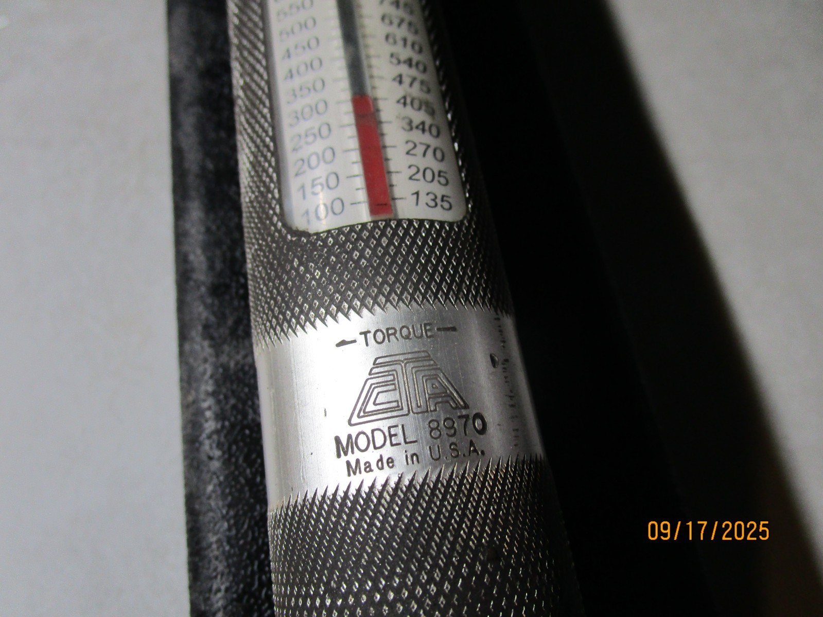 Large 600 Ft Lbs. CTA Model 8970 3/4" Head Torque Wrench + Case