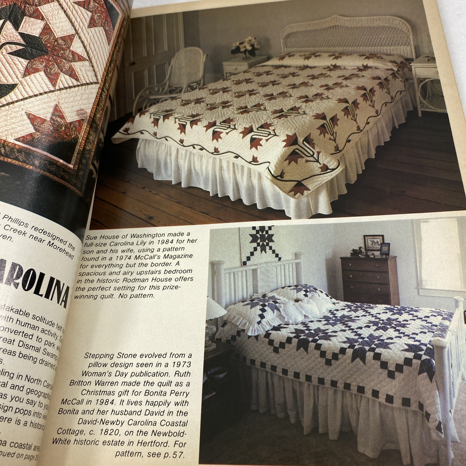 2 Lady's Circle Patchwork Quilts Magazines 1987 Vtg Quilt Patterns