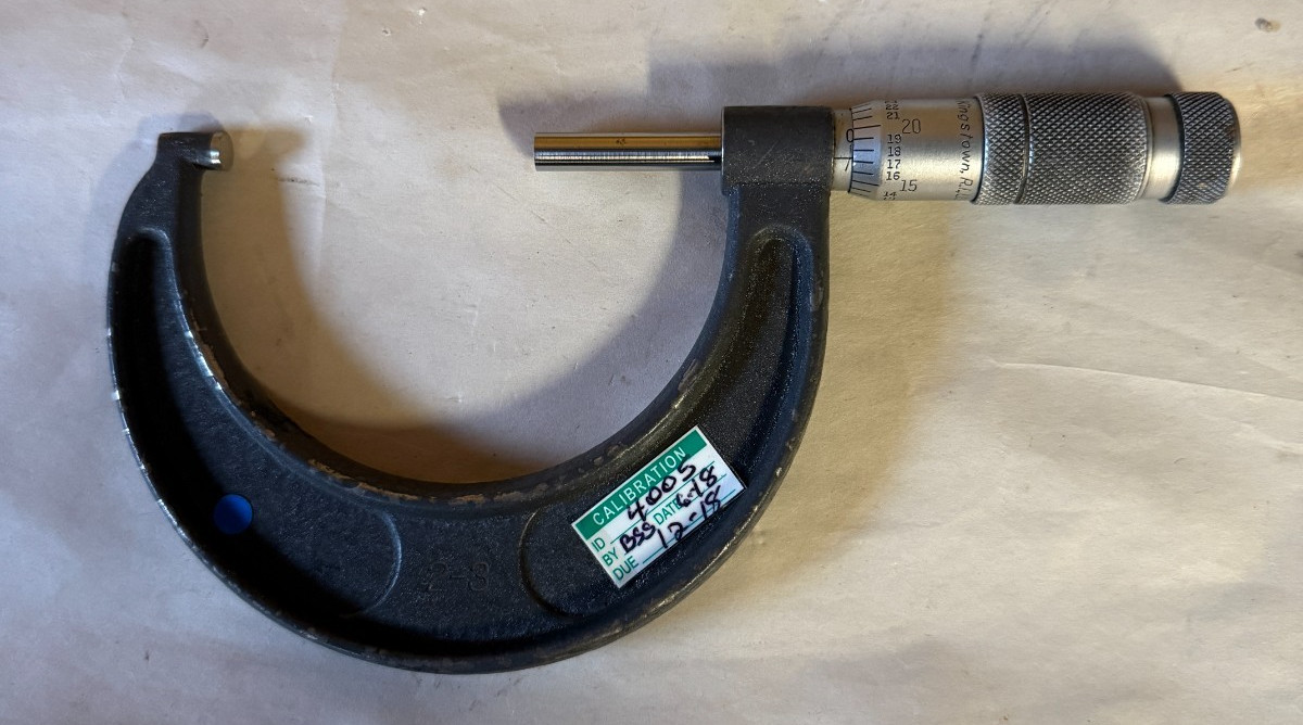 Brown & Sharpe 2"-3" Outside Micrometer