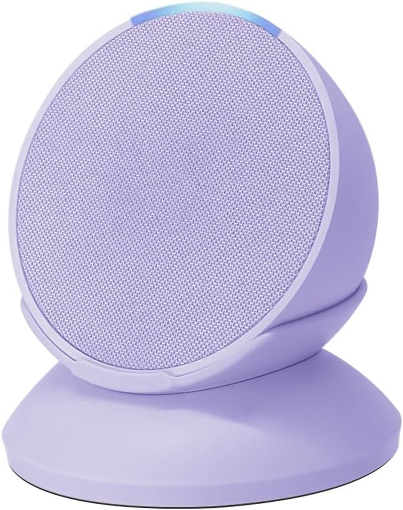 Stand for Echo Pop - Desktop Holder Mount,Built-In Cable Management,Lavender Blo