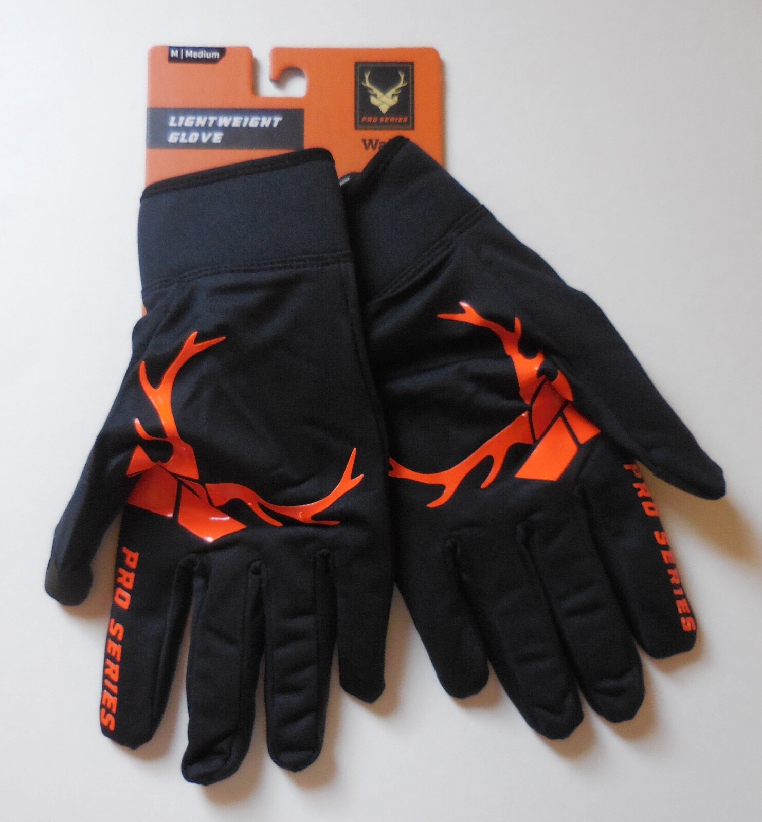 Walls Lightweight Gloves Men Black/Black/Orange Medium